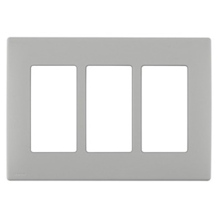 LEVITON WALLPLATES RENU 3 GANG WLPLT PEBBLE GRAY REWP3-PG